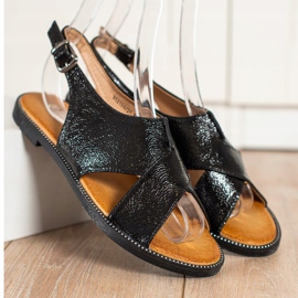 Filippo Sandálias Pretas Clássicas preto 2