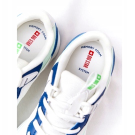 Sapatos esportivos femininos com espuma viscoelástica Big Star HH274810 branco azul verde 5 Sapatos esportivos femininos com espuma viscoelástica Big Star HH274810 branco azul verde 5