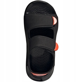 Sandálias infantis Adidas Swim Sandal C pretas FY8936 preto 1