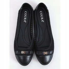 Bailarinas pretas com orifícios 1378 Black preto 1
