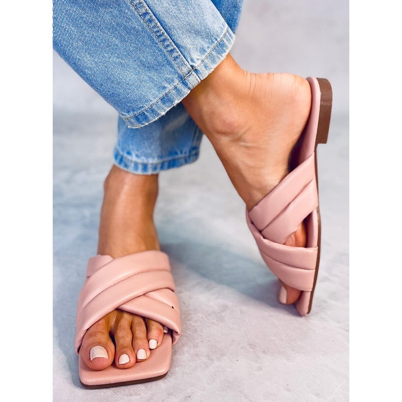 Chinelos de sola quadrada rosa S060191 rosa 1