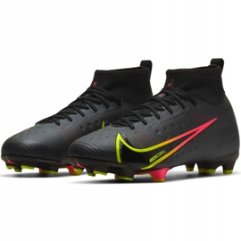 Chuteiras Nike Mercurial Superfly 8 Pro Fg Jr CV0804 090 multicolorido preto 2