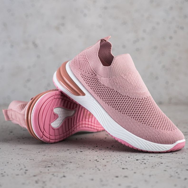 SHELOVET Tênis Slip-on rosa 1