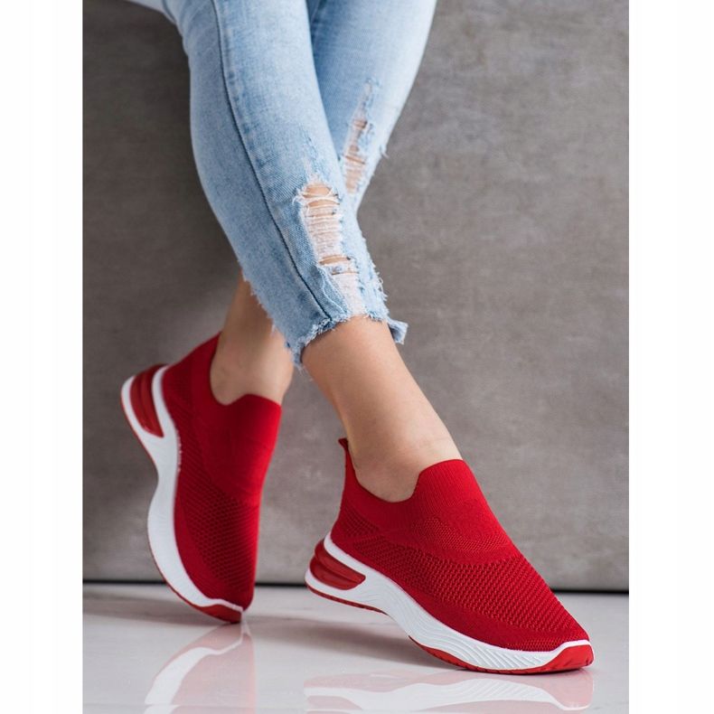 SHELOVET Tênis Slip-on vermelho 1