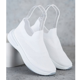SHELOVET Tênis Slip-on branco 2