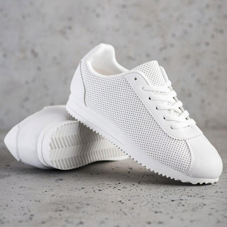 SHELOVET Tênis elegantes com bordados branco 1