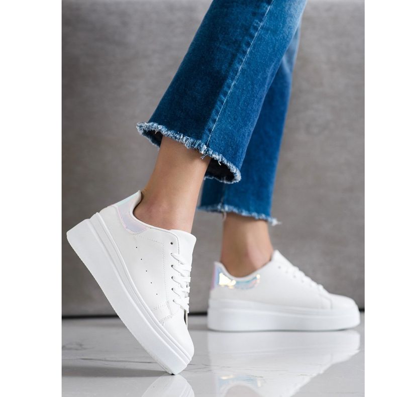 SHELOVET Tênis Confortáveis branco 2