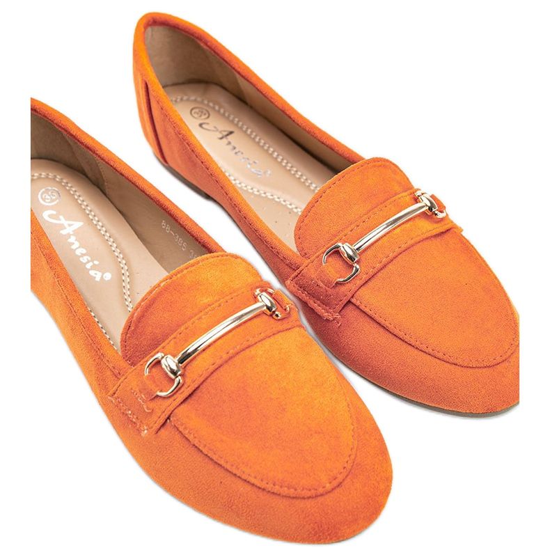 Mocassins de camurça eco Orange Brynn laranja 1