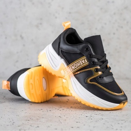 SHELOVET Tênis Com Malha Moda Calçados preto 2