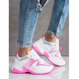 SHELOVET Tênis Com Malha Moda Calçados branco 1