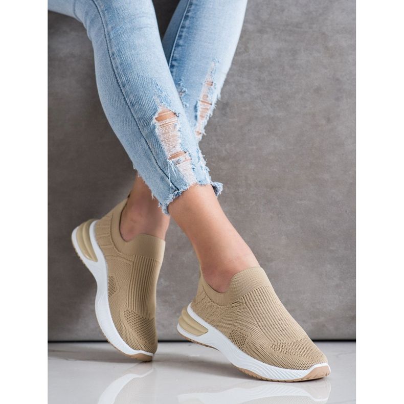 SHELOVET Tênis Openwork Slip-on marrom 2