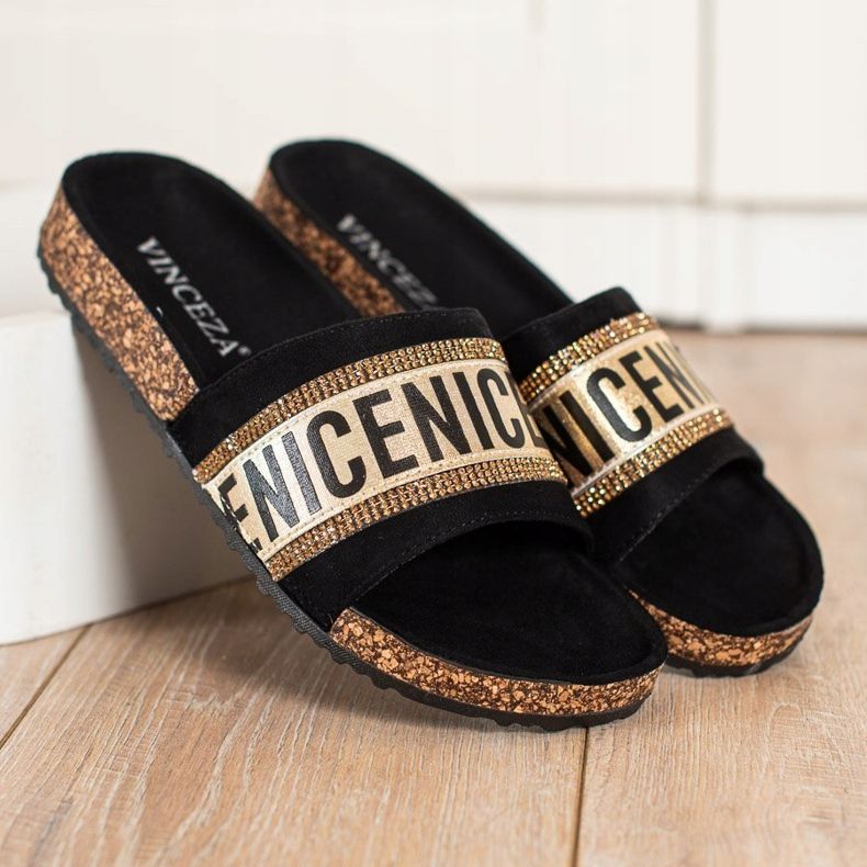 Chinelos fashion VINCEZA preto 2