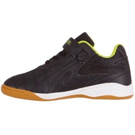 Sapatos infantis Kappa Furbo K preto e amarelo 260776K 1140 1