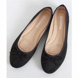 Bailarinas camurça preta 9F116 Black preto 1