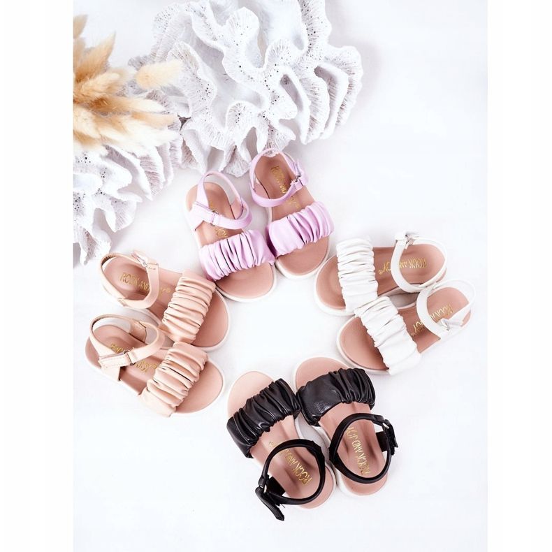 FR1 Sandálias infantis com velcro violeta Aimy tolet 1 FR1 Sandálias infantis com velcro violeta Aimy tolet 1