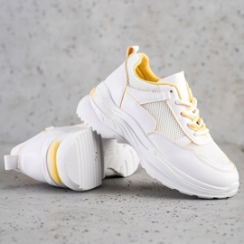 SHELOVET Tênis Branco Estiloso 1