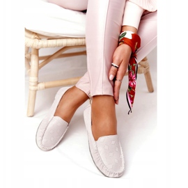 Mocassins ecológicos de couro Rio Flore cinza 2