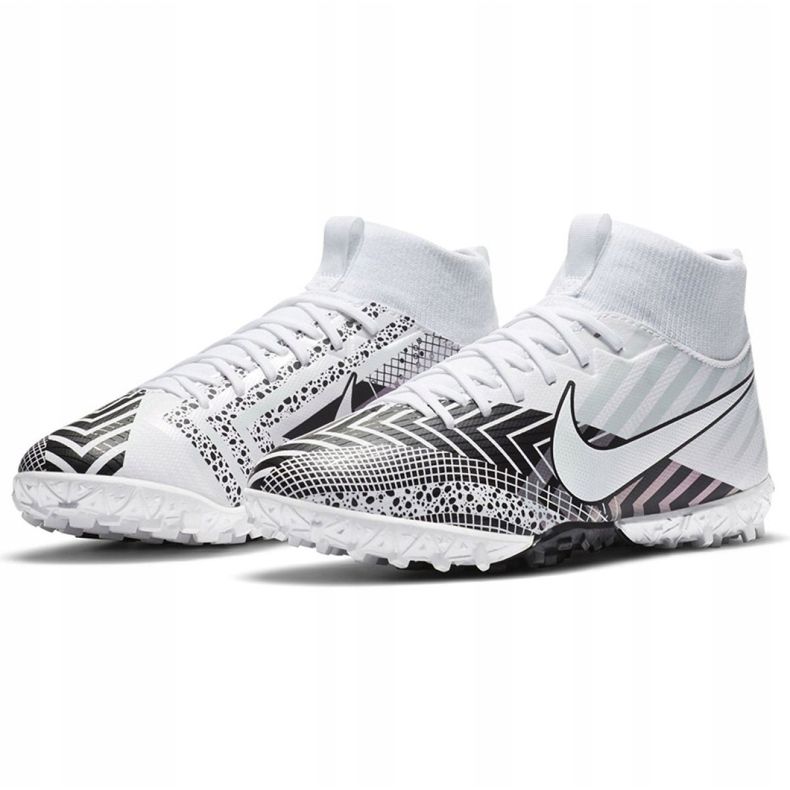Chuteira Nike Mercurial Superfly 7 Academy Mds Tf Jr BQ5407 110 branco, branco, preto branco 1 Chuteira Nike Mercurial Superfly 7 Academy Mds Tf Jr BQ5407 110 branco, branco, preto branco 1