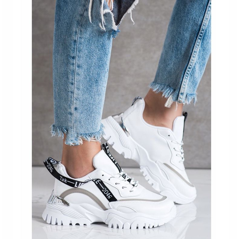 Ideal Shoes Tênis Moda Branca branco 1