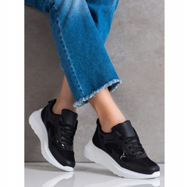 Sweet Shoes Tênis Com Brilho preto 1