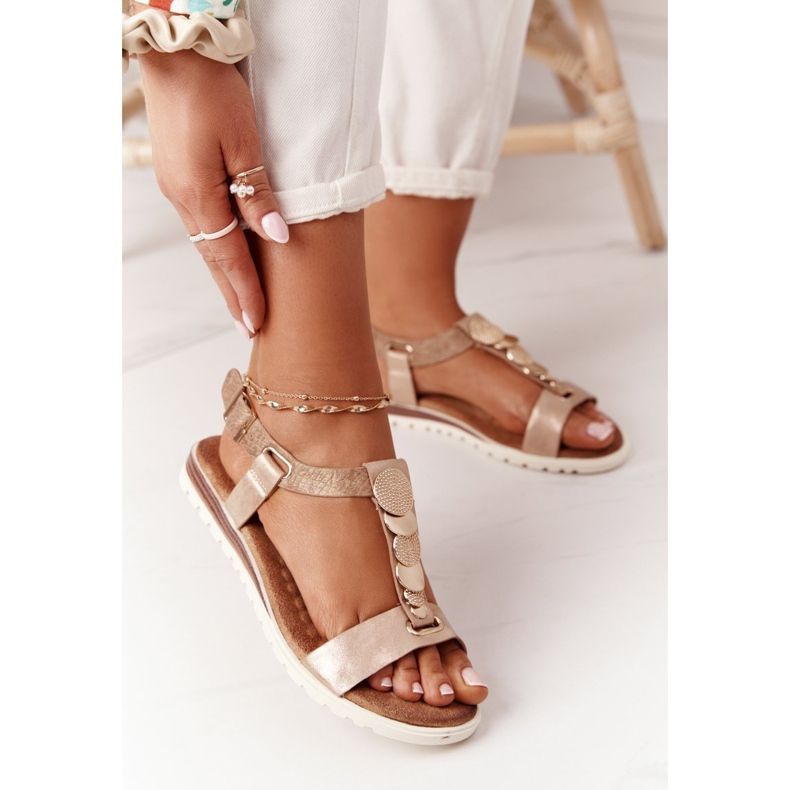 PE1 Sandálias planas com enfeites de cobre Milton 2 PE1 Sandálias planas com enfeites de cobre Milton 2