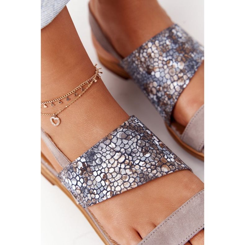 Sandálias de Couro Maciejka 05167-10 Bege Escuro multicolorido 1