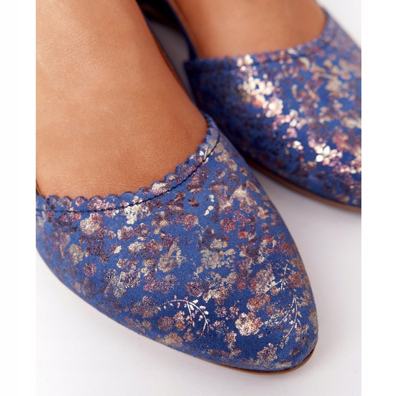 Maciejka 4972A-17 Azul Marinho Bailarinas de Couro azul-marinho 1