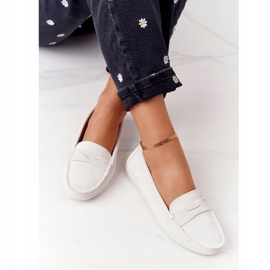 Mocassins de camurça feminino Big Star HH274665 Ecru bege 1