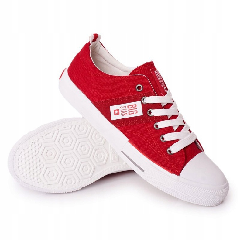 Tênis masculino Big Star HH174040 vermelho 3