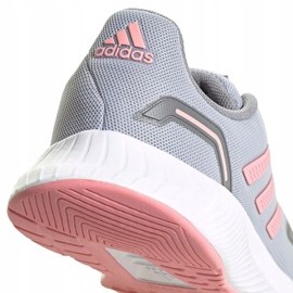 Sapatos infantis Adidas Runfalcon 2.0 K cinza-rosa FY9497 4