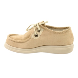 Sapatos femininos Befado pu 871D007 bege 2