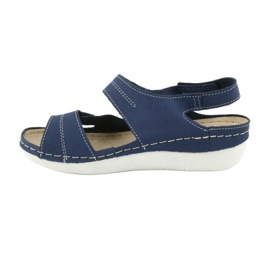Sapatos femininos Inblu 158D142 azul marinho 2