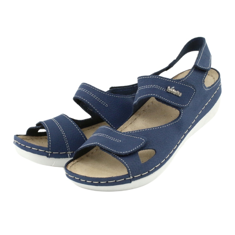 Sapatos femininos Inblu 158D142 azul marinho 3