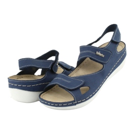 Sapatos femininos Inblu 158D142 azul marinho 4
