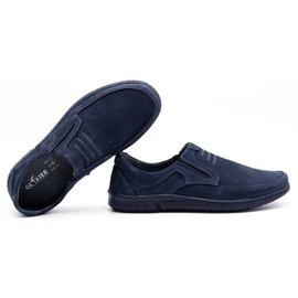 Olivier Sapatos masculinos azul marinho 7053 2