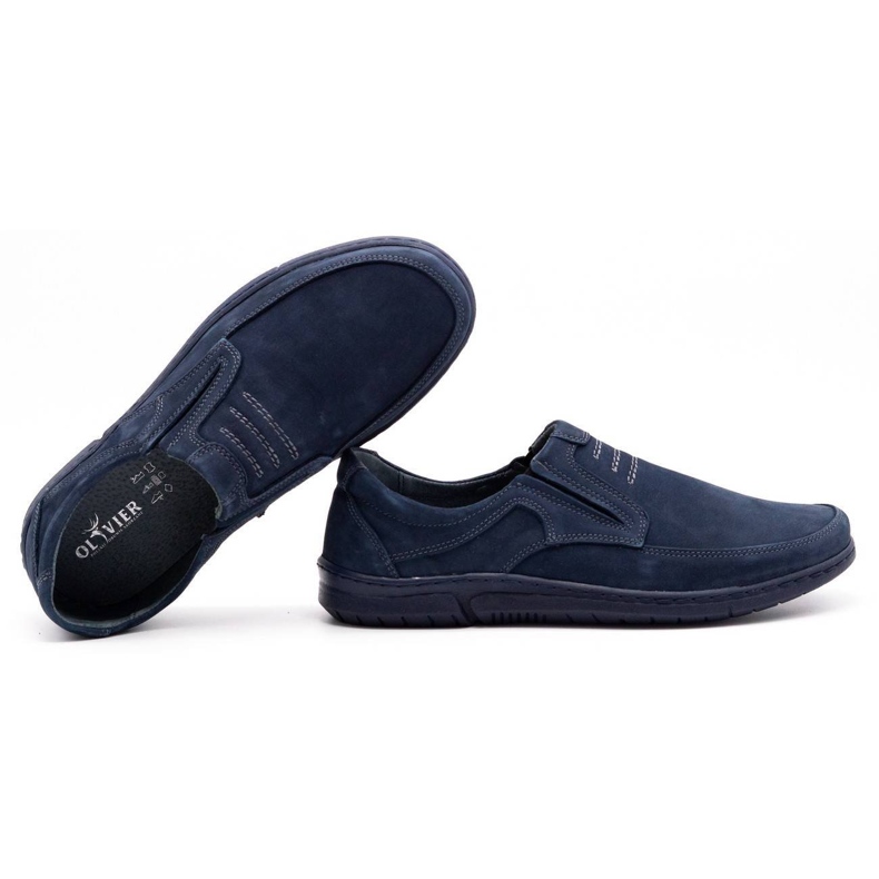 Olivier Sapatos masculinos azul marinho 7053 2