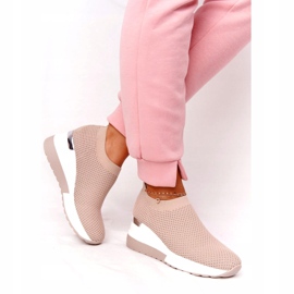 Tênis Openwork Slip-On On Wedge Beige HO248 Harmony bege 3