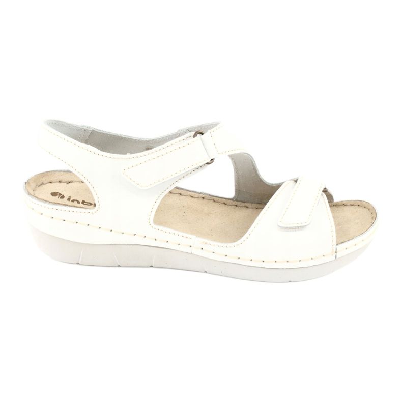 Sapatos femininos Inblu sandálias 158D113 branco 1