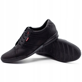 Polbut Sapatos casuais masculinos R3 Perfuração Preta preto 4