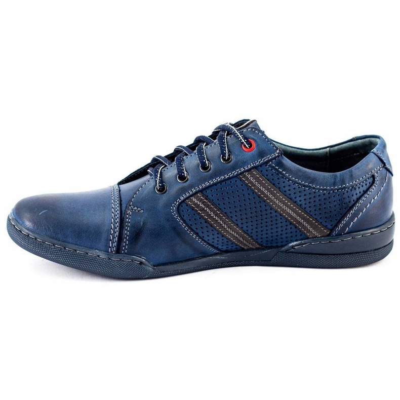 Polbut Sapatos casuais masculinos R3 Perfuração Azul Marinho azul-marinho 1