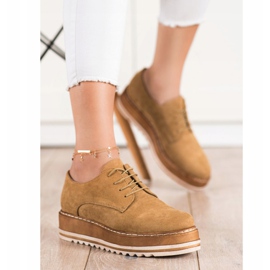 Corina Sapatos de camurça na plataforma marrom 2