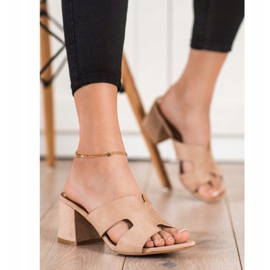 Chinelos VINCEZA bege 1