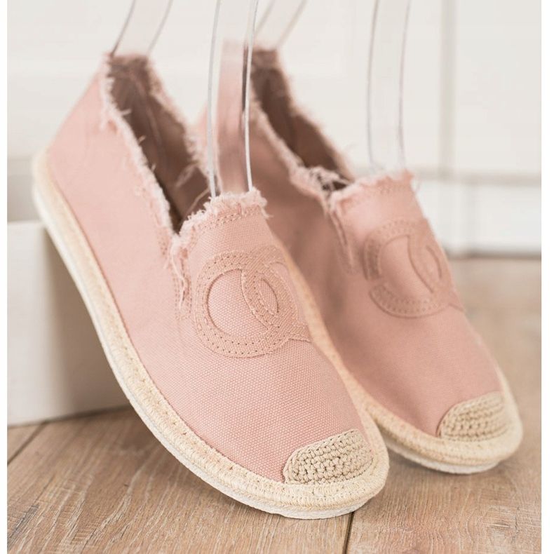 SHELOVET Alpercatas têxteis rosa 1