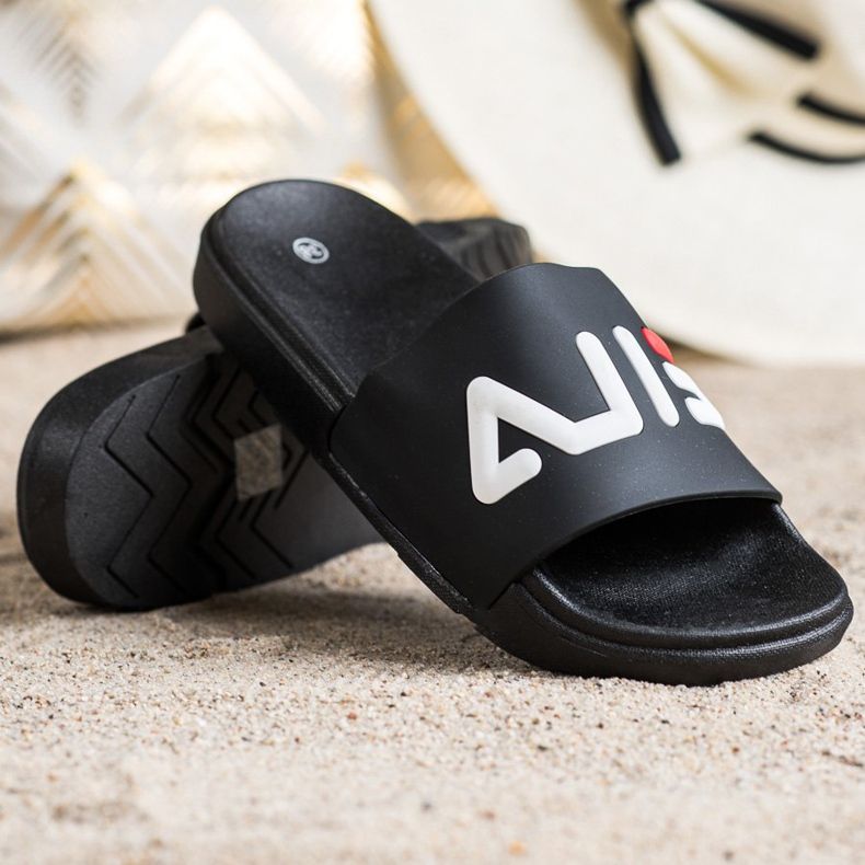 SHELOVET Chinelos confortáveis preto 1