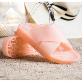 SHELOVET Chinelos de borracha elegantes rosa 1