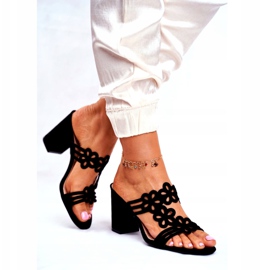 Chinelos femininos de salto alto Sergio Leone preto SK031 2