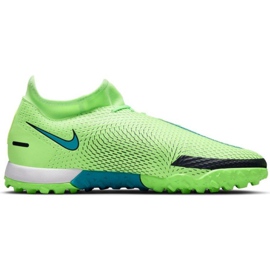 Chuteira Nike Phantom Gt Academy Df Tf CW6666 303 verde 1