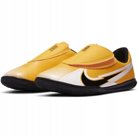 Chuteiras Nike Mercurial Vapor 13 Club Ic PS (V) Jr AT8170 801 multicolorido amarelo 2