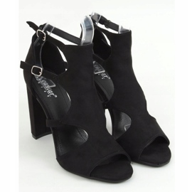 Sandálias pretas de salto alto NS111P pretas preto 1