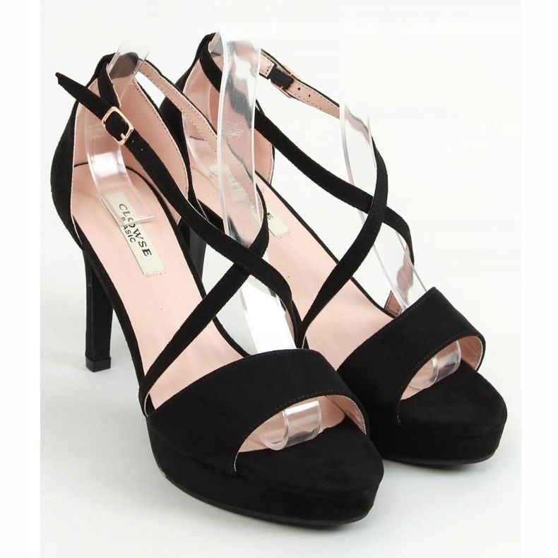 Sandálias plataforma pretas 9R31 pretas preto 1